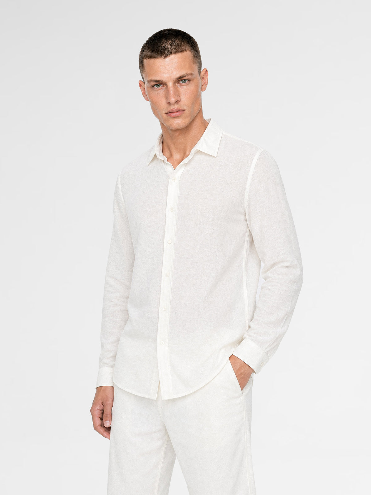 MAISON 9 PARIS White Soft Cotton Shirt
