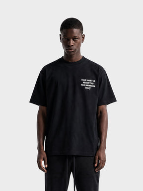 Crew Milano T-Shirt Logo Print CM-41 / BLACK