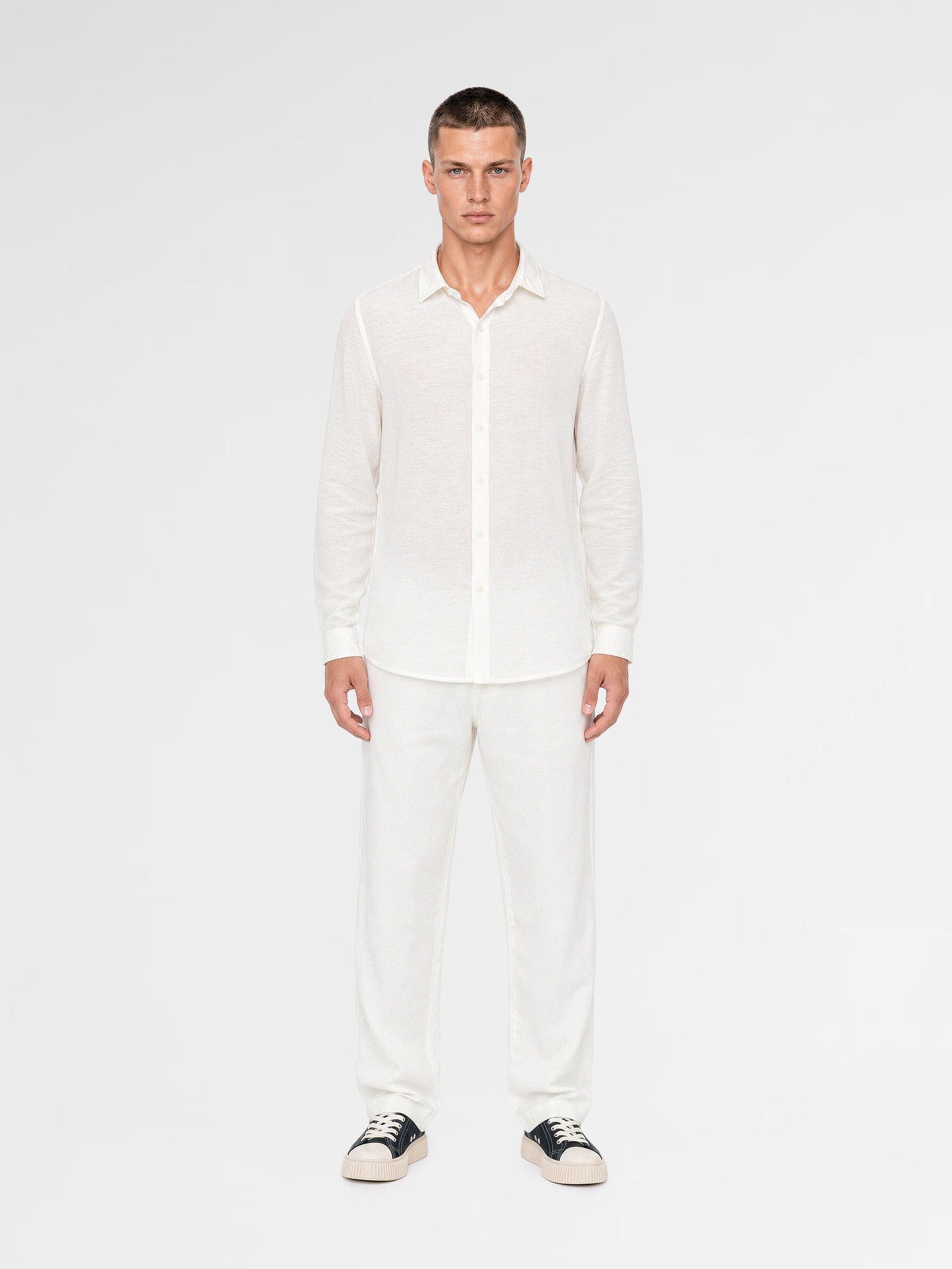 MAISON 9 PARIS White Soft Cotton Shirt