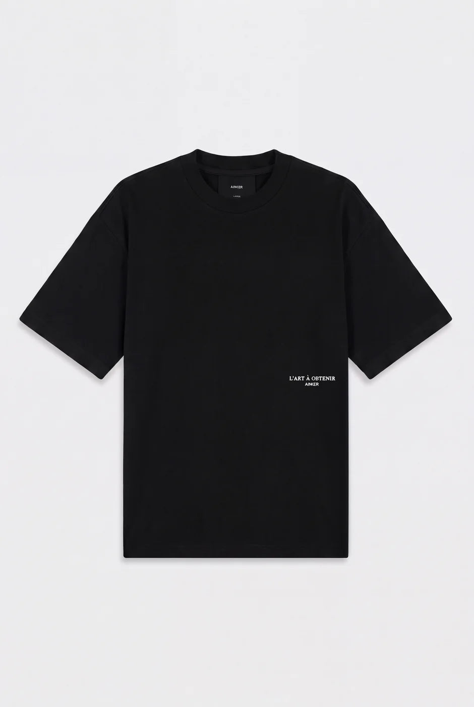 Ainker Mercerized 1132 Black T-Shirt