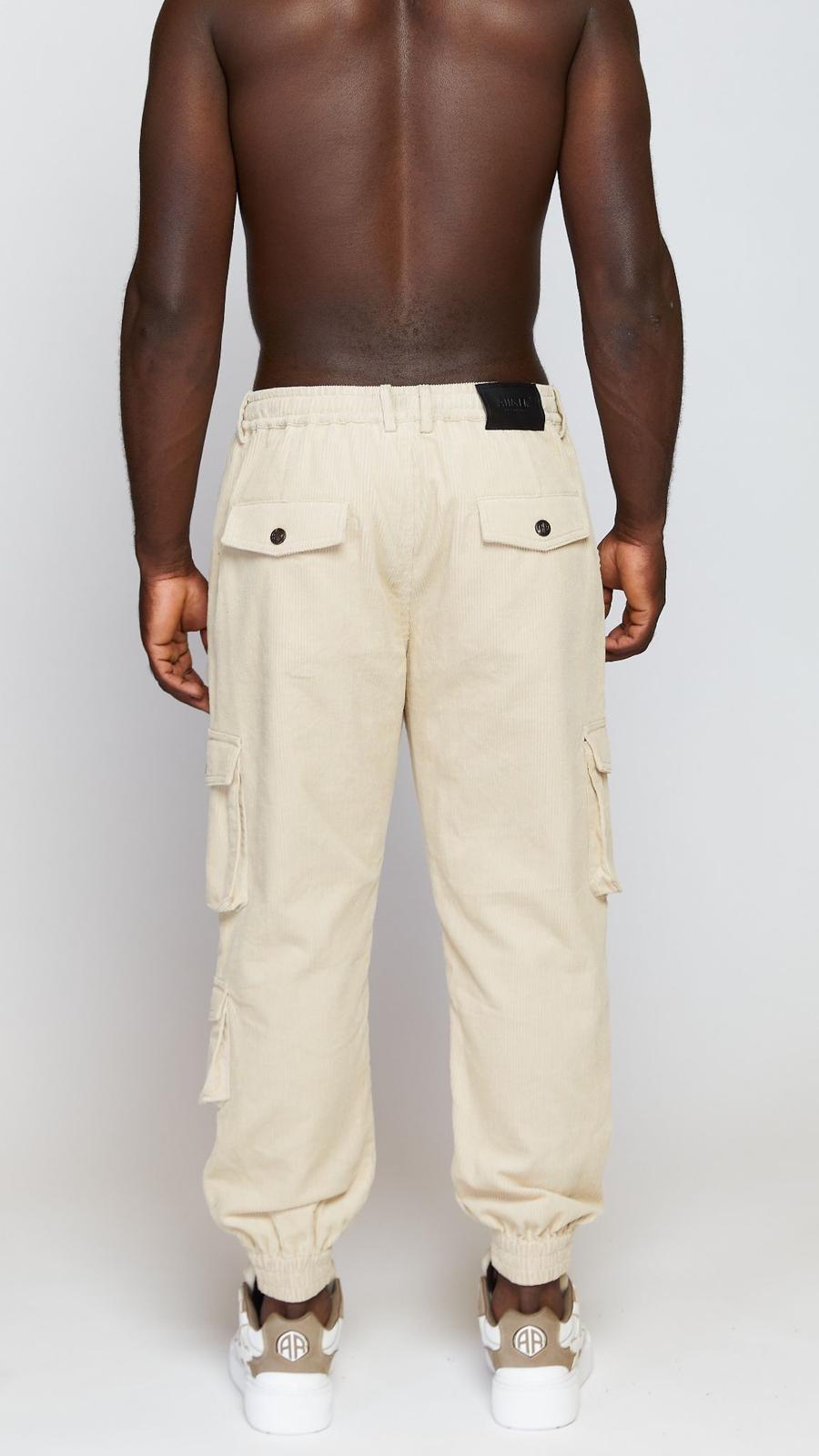 OFF-WHITE CORDUROY RUBBER CARGO PANTS