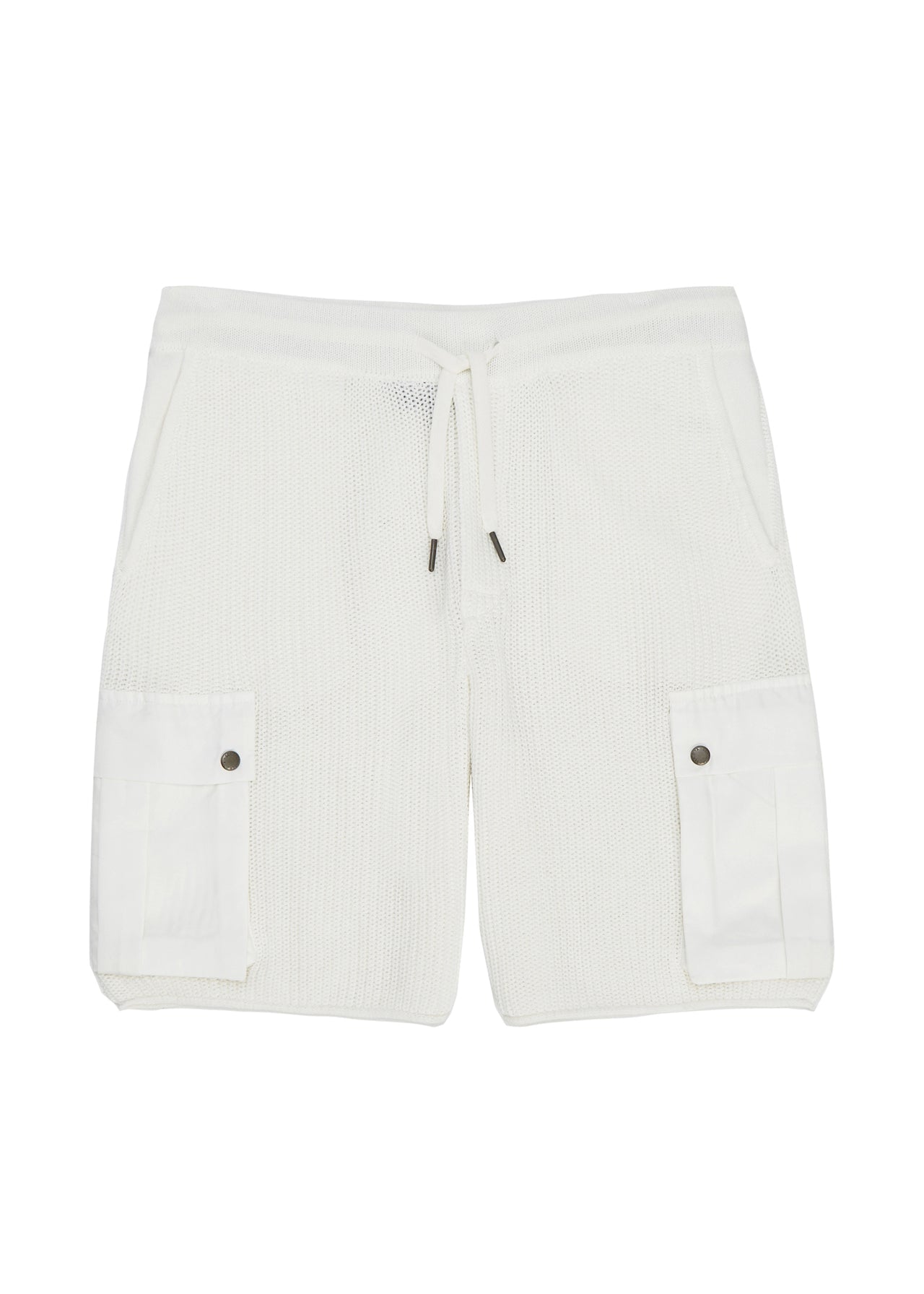 CREW Milano Knitted short cargo pants White