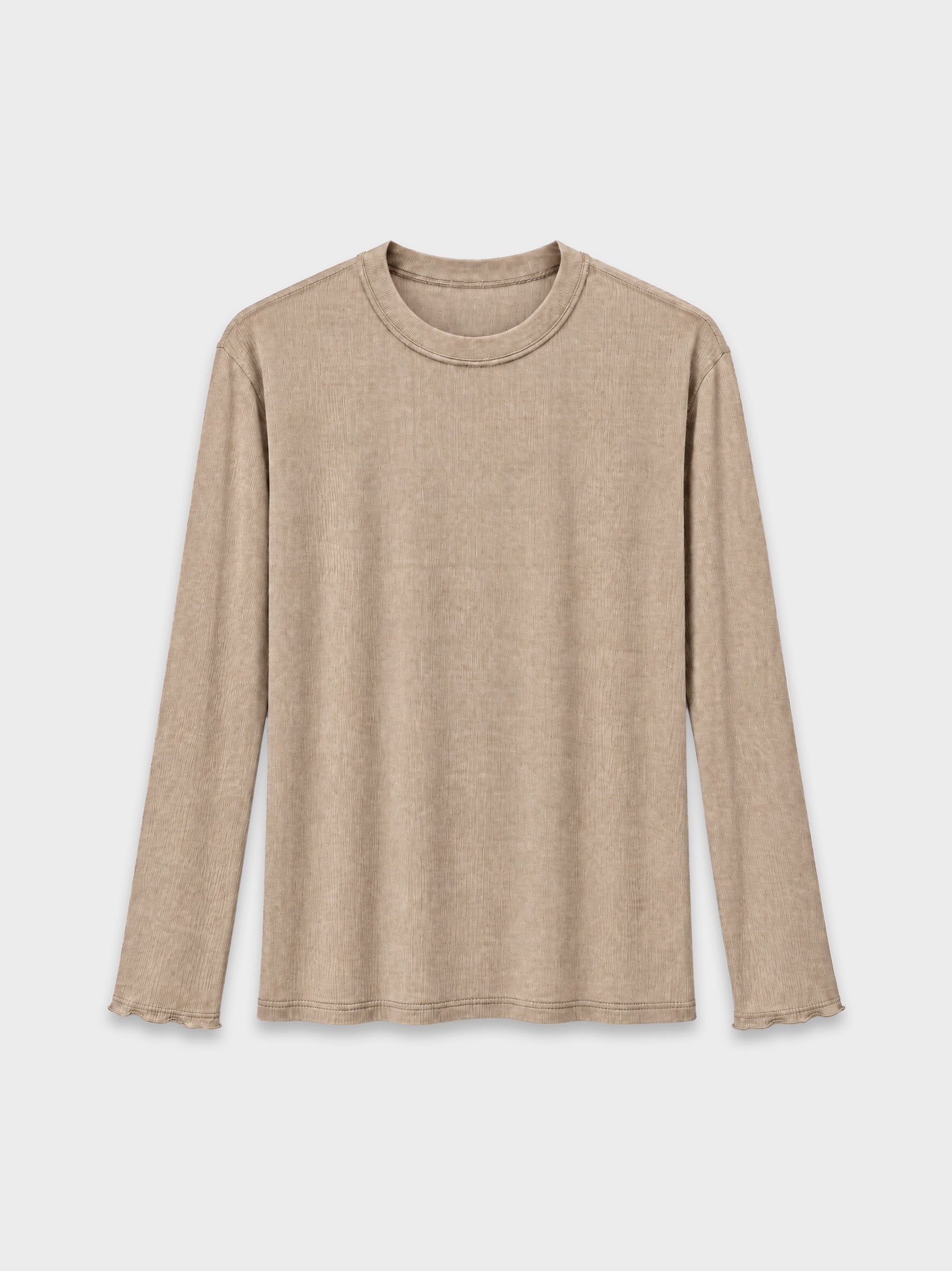 CREW Milano "Bali" Long T-Shirt - Camel
