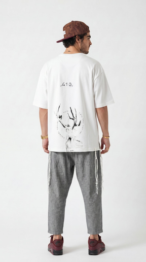 613 - Oversized T-Shirt with Tzitzit