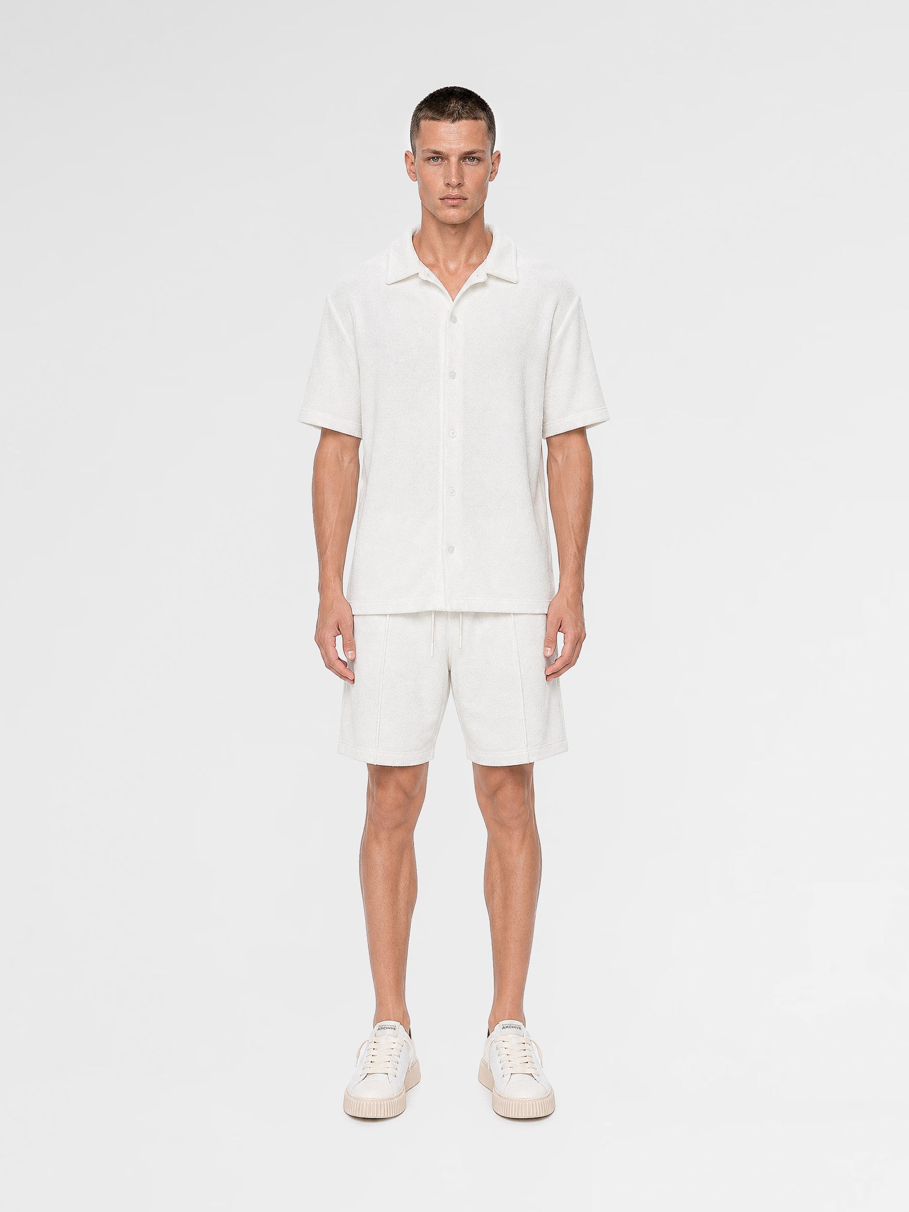MAISON 9 PARIS White Towel Shirt / Shorts