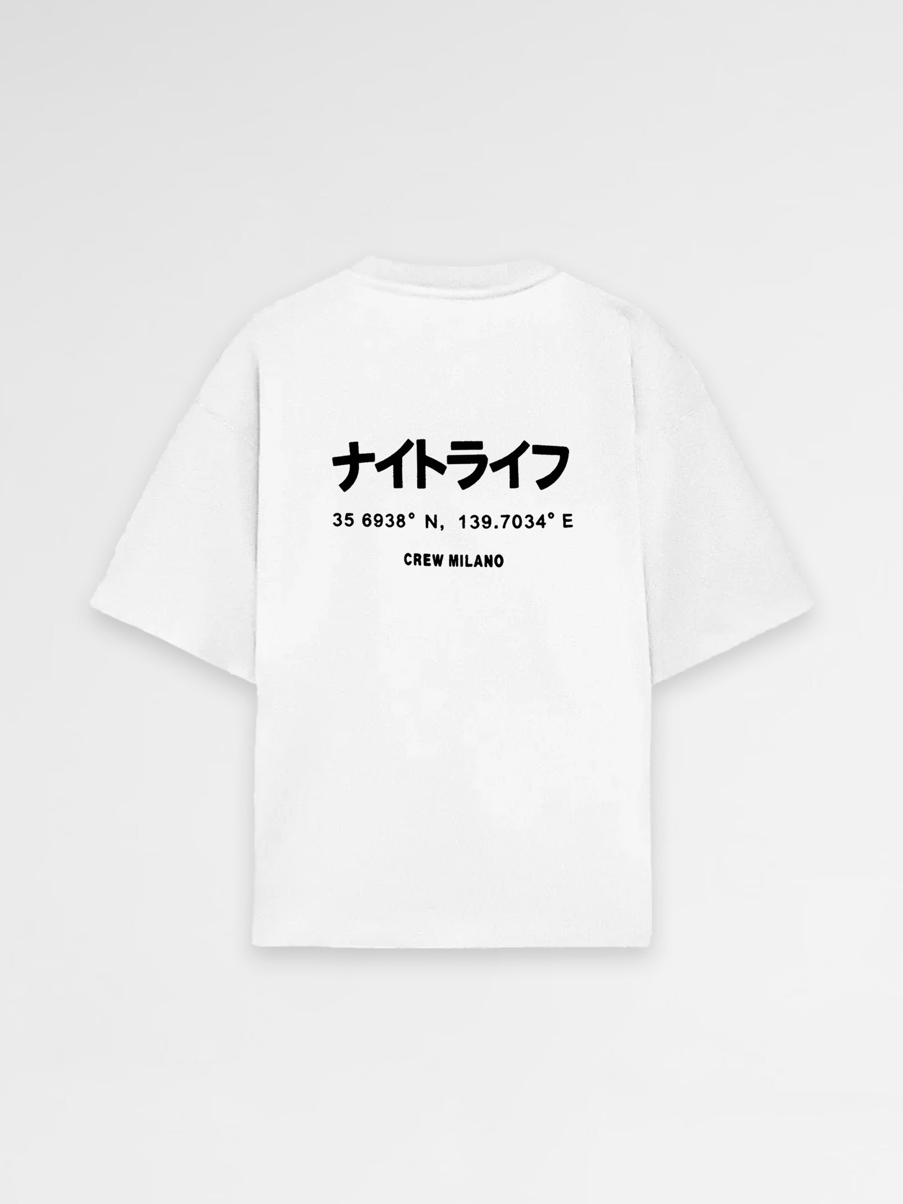 CREW Milano Oversized T-Shirt Logo Print