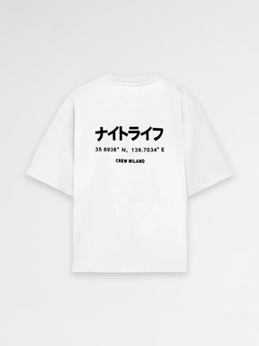 CREW Milano Oversized T-Shirt Logo Print