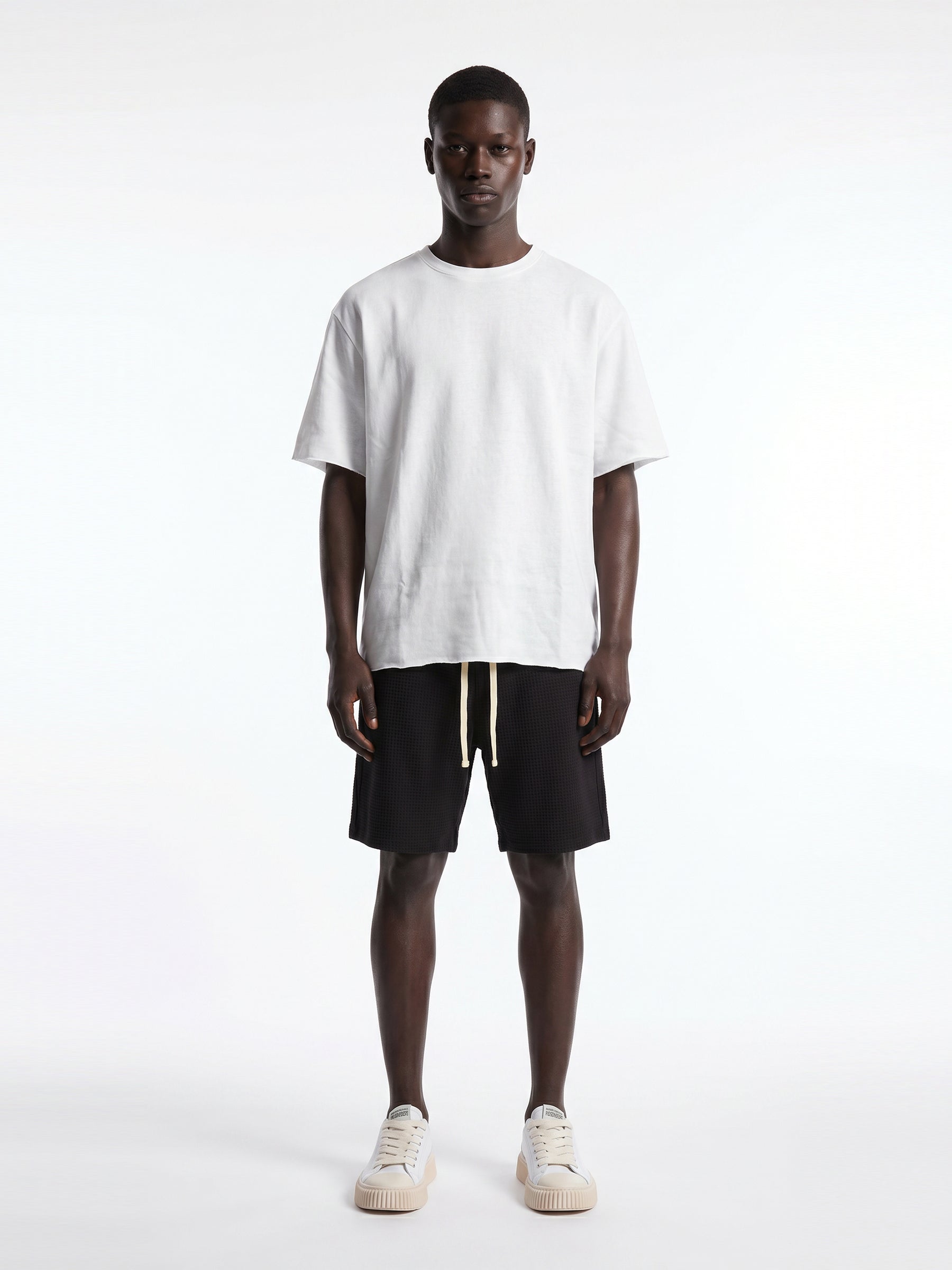 CREW Milano Waffle Shorts Black