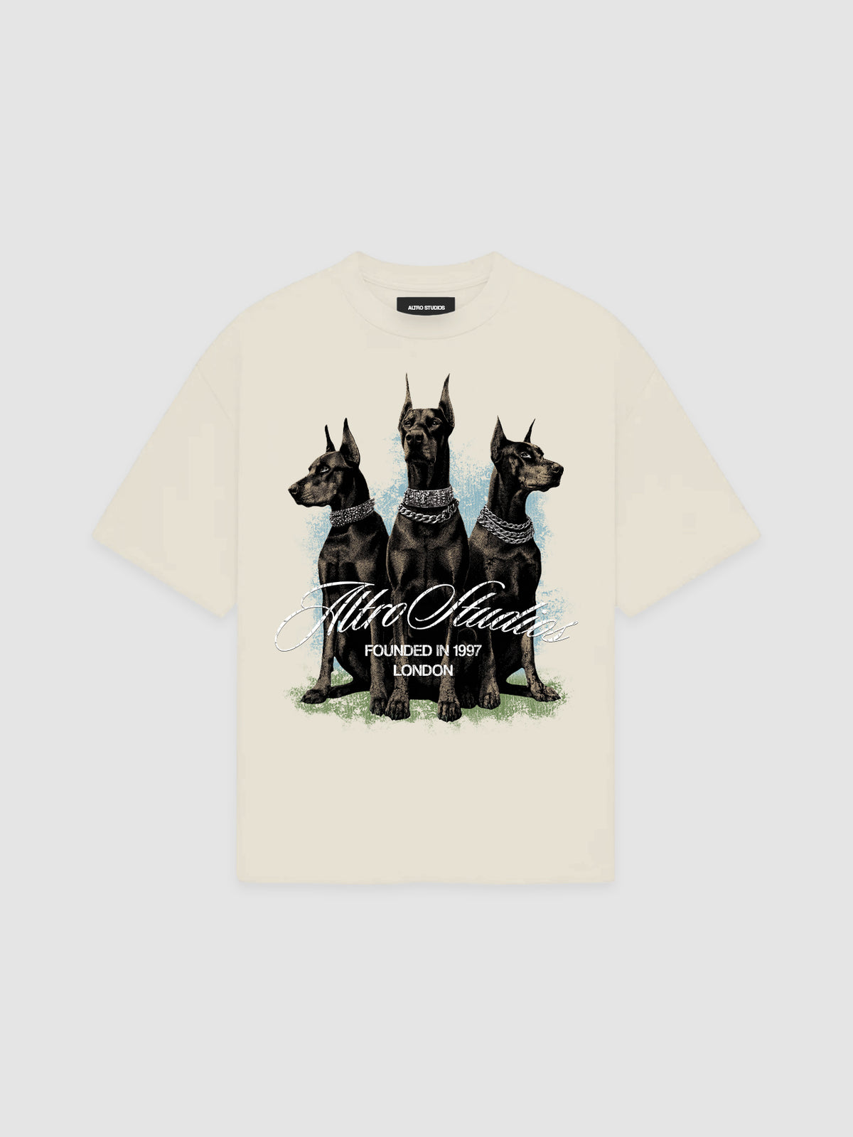 Altro Studios T-Shirt "Dobermanns" - Cream