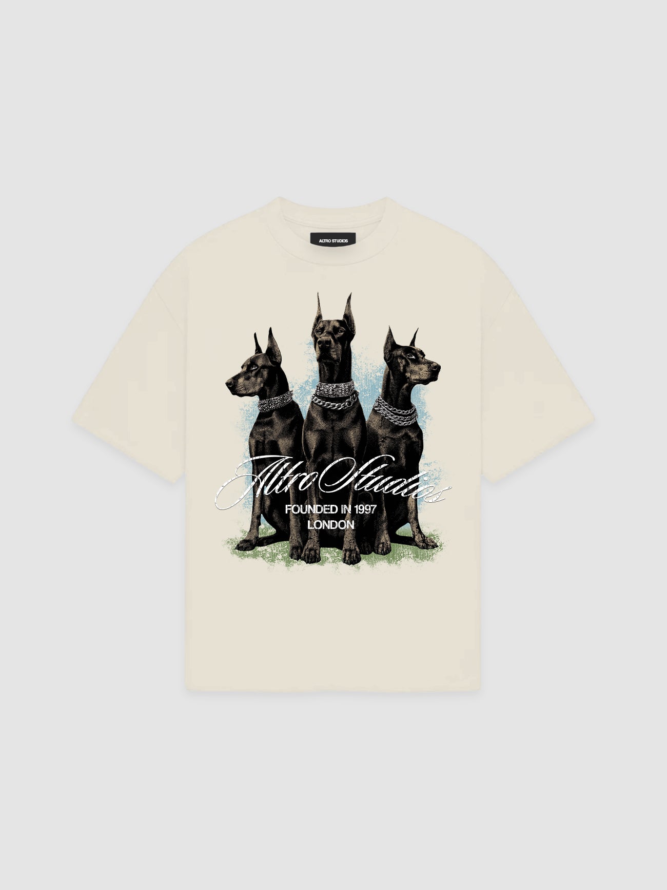 Altro Studios T-Shirt "Dobermanns" - Cream
