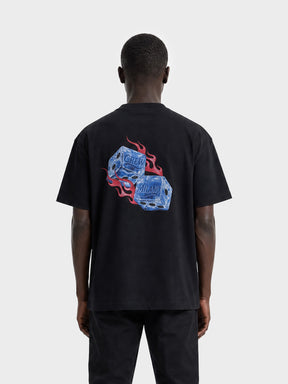 Crew Milano T-Shirt Logo Print CM-42 / BLACK