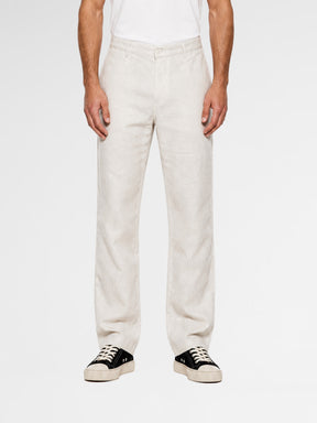 MAISON 9 PARIS White Linen Trousers Pants