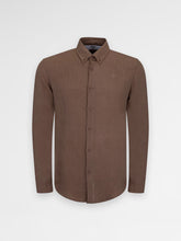 Ainker Linen Mocha 402 Button Shirt