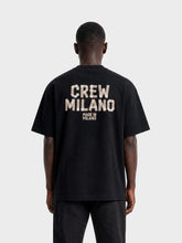 Crew Milano T-Shirt Logo Print CM-38 / BLACK