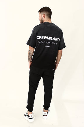 CREW Milano Underground Print Oversized T-Shirt