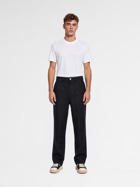 MAISON 9 PARIS Black Linen Trousers Pants