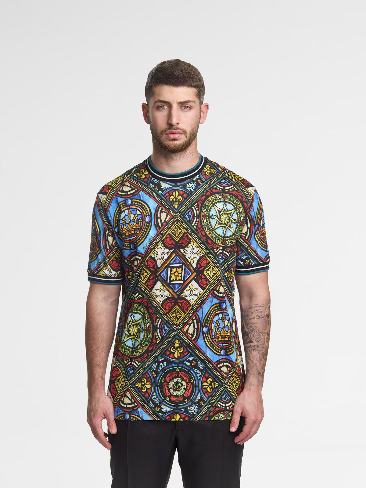 Dolce & Gabbana King's Age printed stretch cotton T-shirt