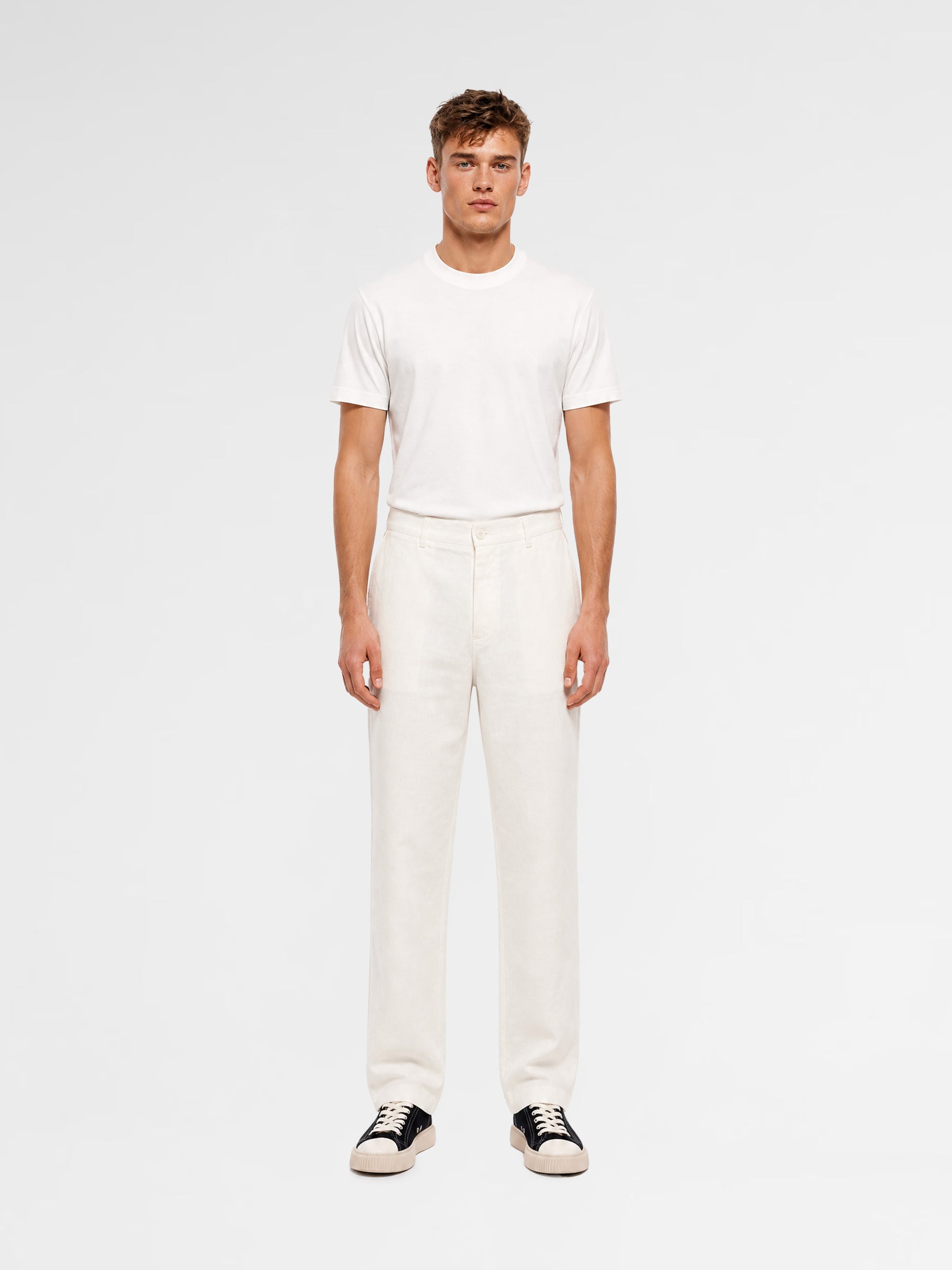 MAISON 9 PARIS Beige Linen Trousers Pants
