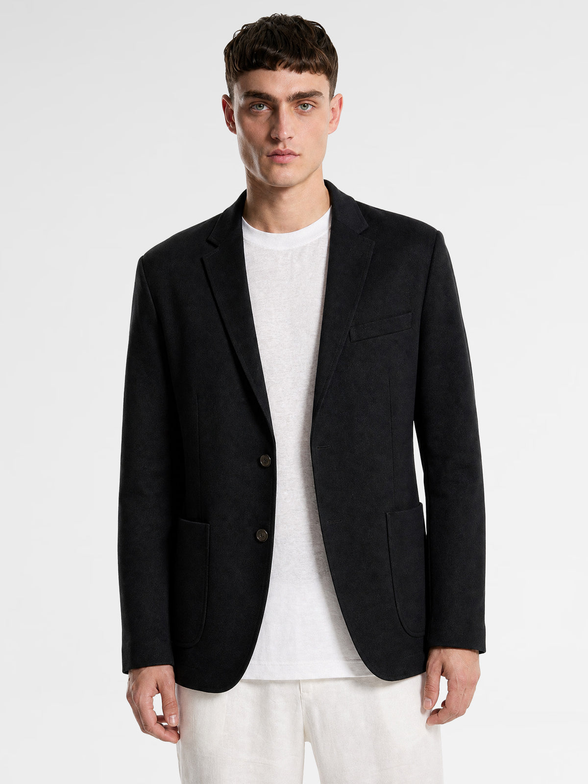 MAISON 9 PARIS Black Linen Blazer