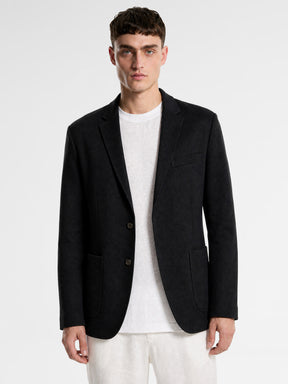 MAISON 9 PARIS Black Linen Blazer