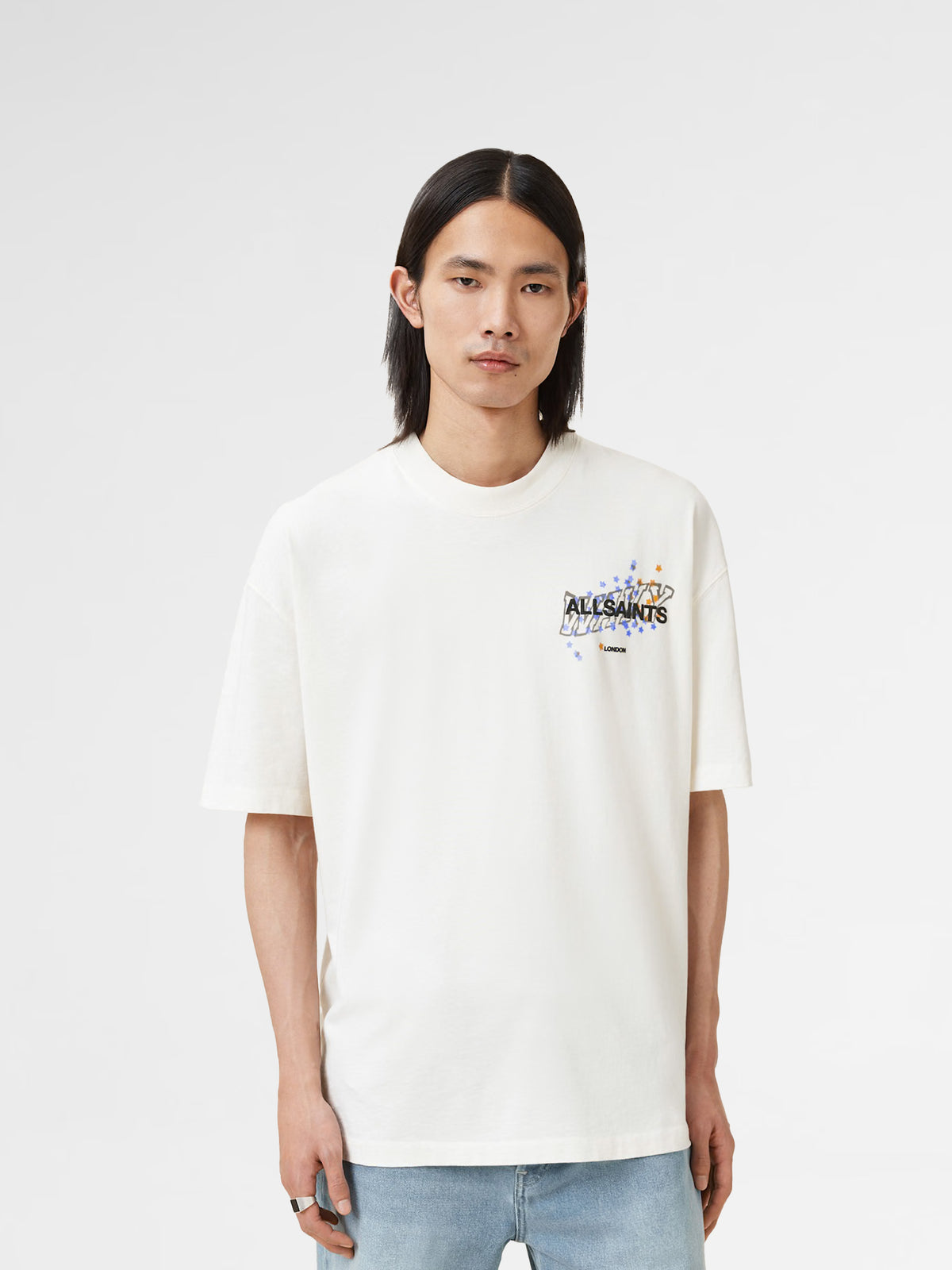 Allsaints Wavy Oversized Crew Neck T-Shirt