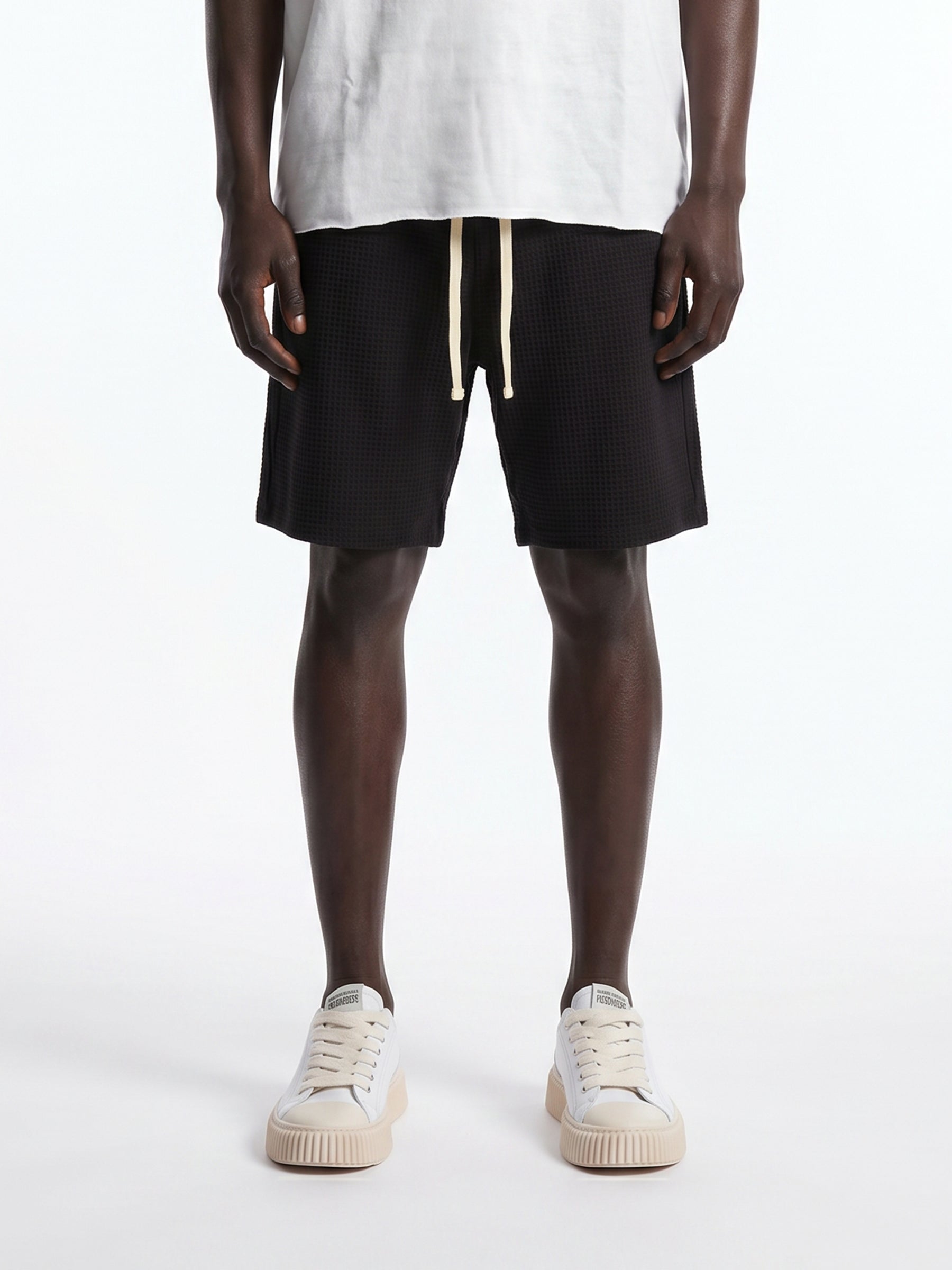 CREW Milano Waffle Shorts Black