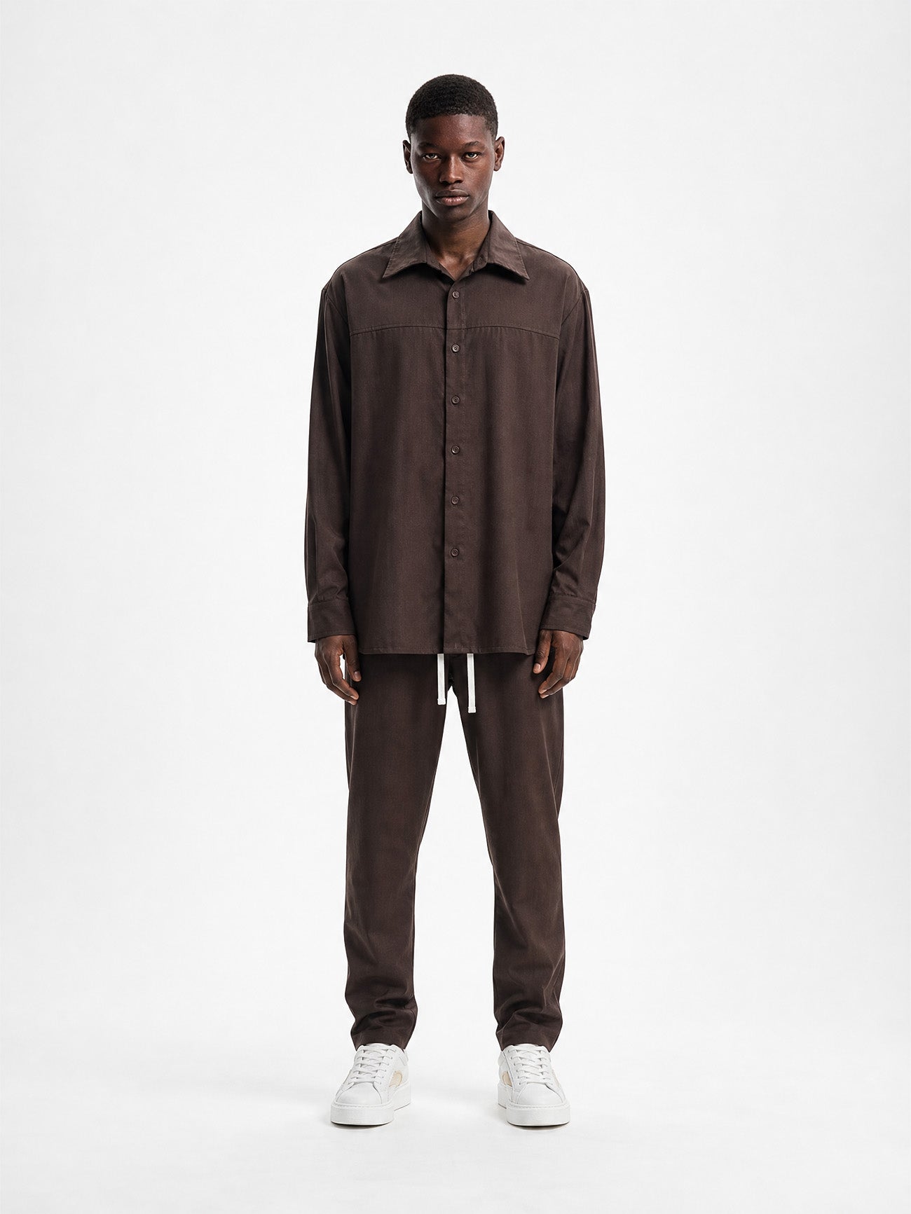 CREW Milano "Portofino" Set Shirt/Pants Brown