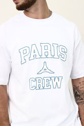 CREW Milano Eiffel Print Oversized T-Shirt