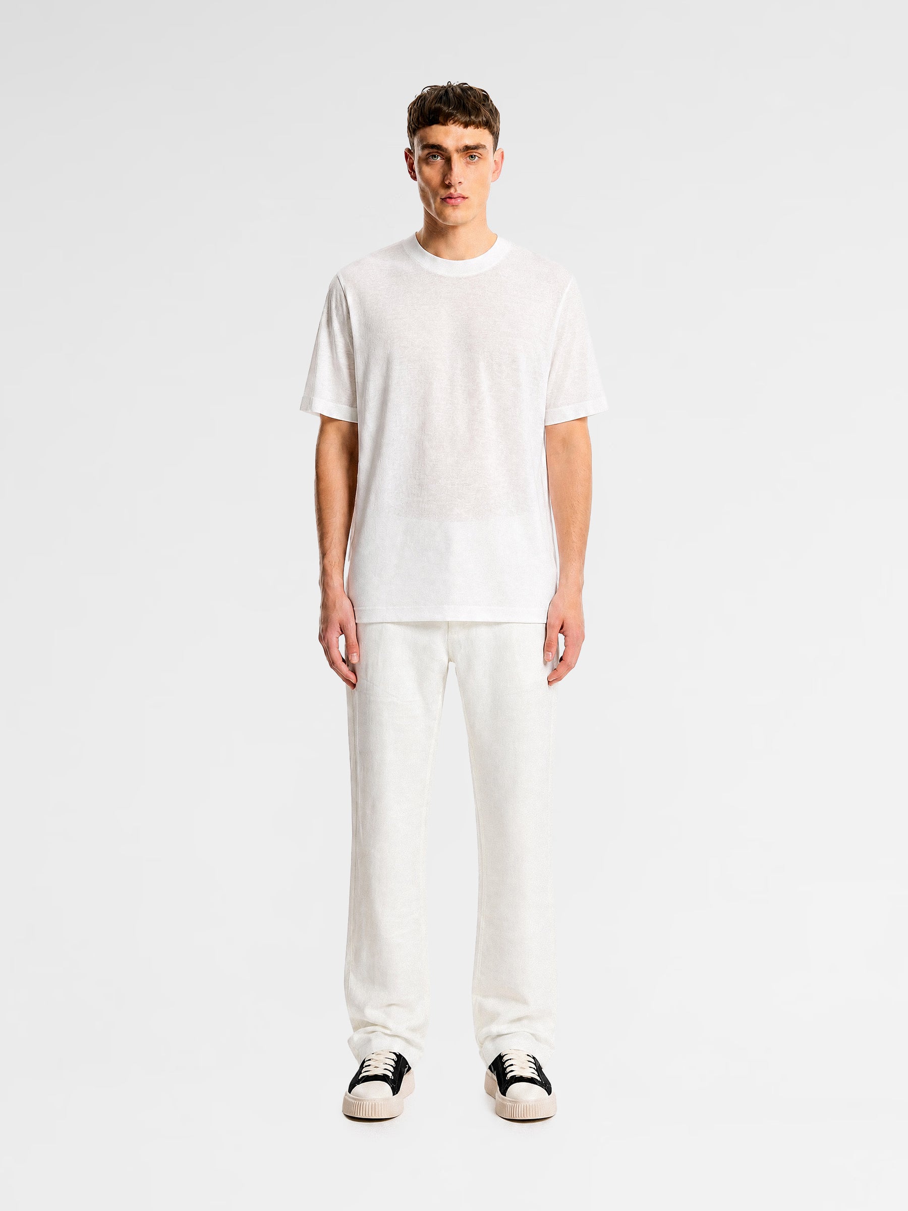 MAISON 9 PARIS White Soft Cotton T-Shirt