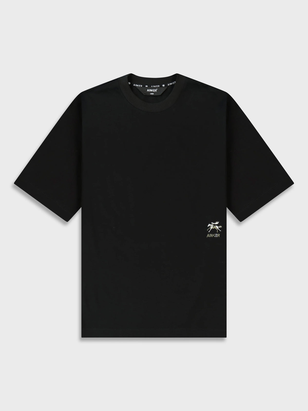 Ainker Mercerized 541 Black T-Shirt