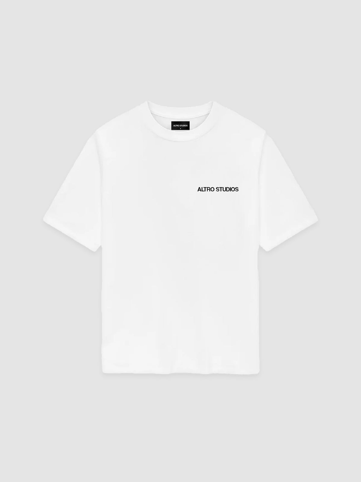 Altro Studios T-Shirt "Small Logo" - Ice White