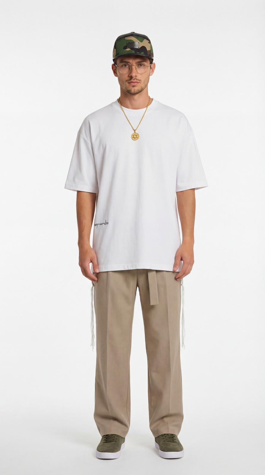 613 - Oversized T-Shirt with Tzitzit