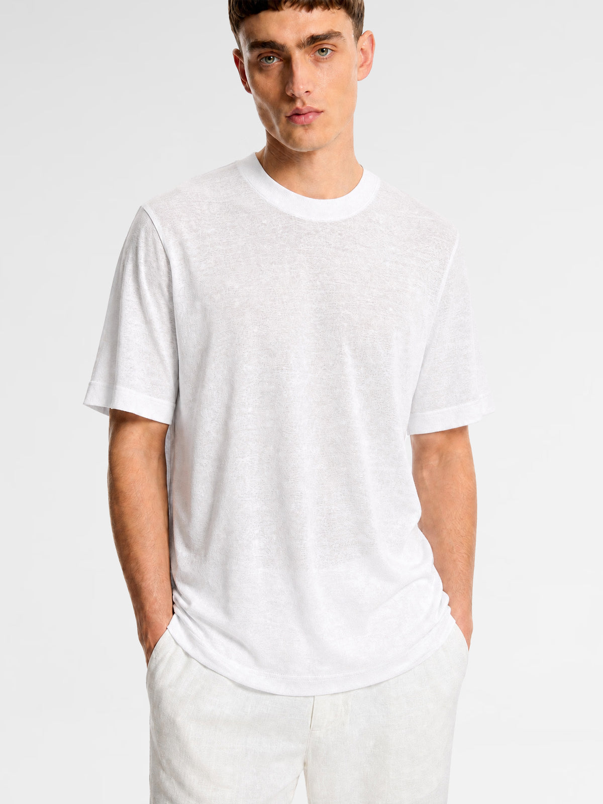 MAISON 9 PARIS White Soft Cotton T-Shirt