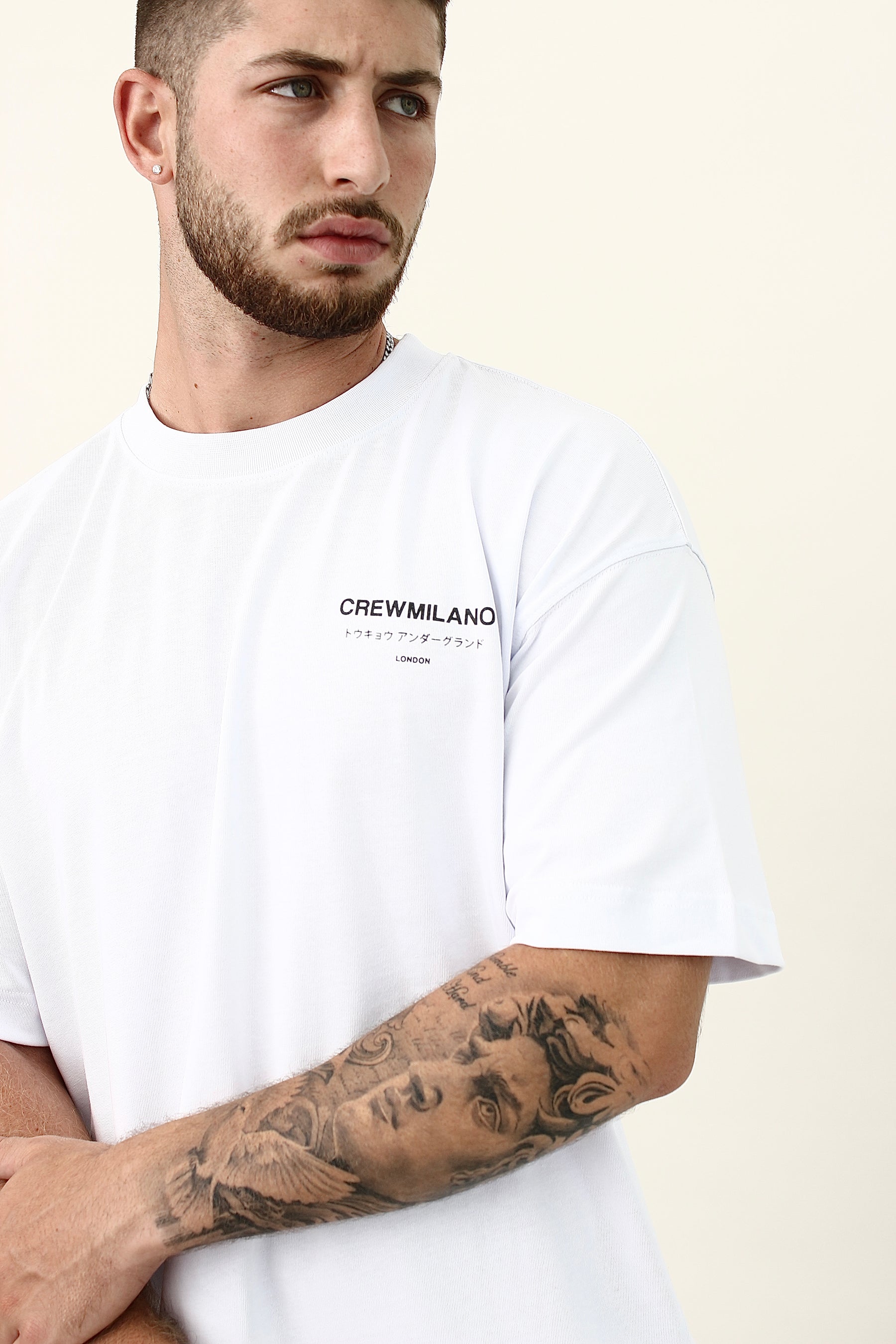 CREW Milano Underground Print Oversized T-Shirt