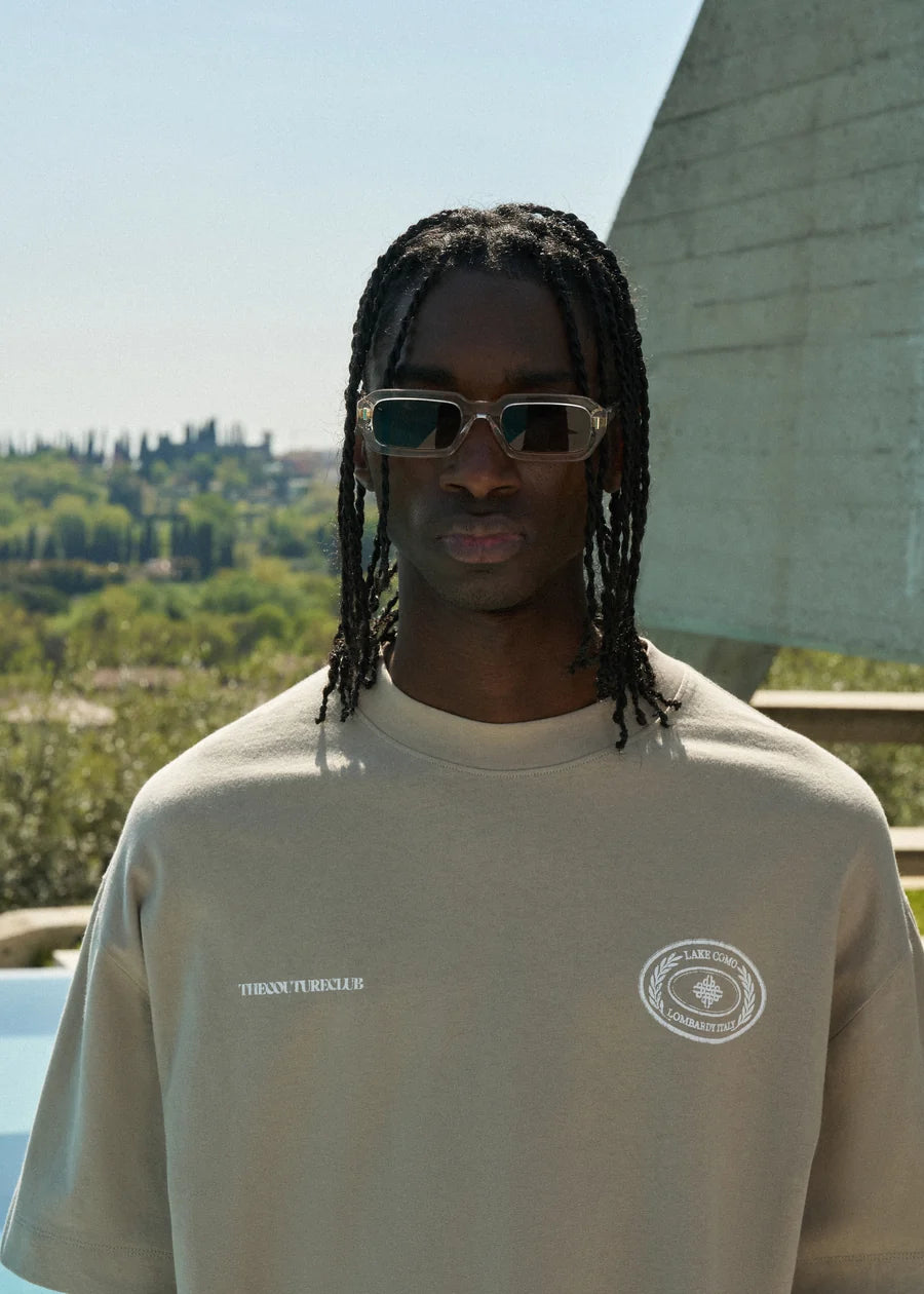 The Couture Club Lake Como Oval Graphic T-Shirt