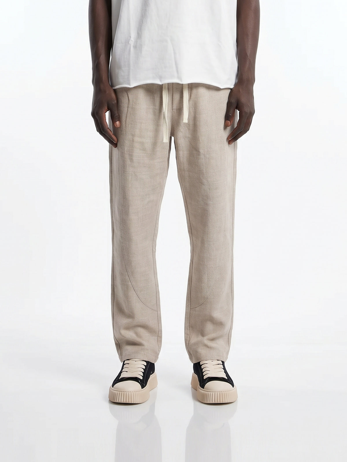 CREW MILANO Linen Beige - Bruno Pants