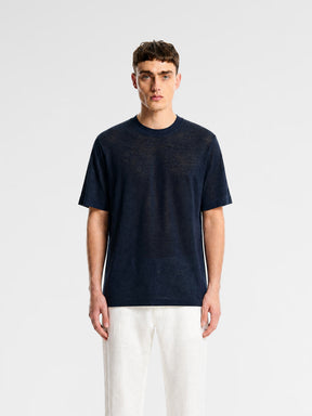 MAISON 9 PARIS Navy Soft Cotton T-Shirt