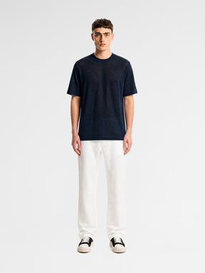 MAISON 9 PARIS Navy Soft Cotton T-Shirt