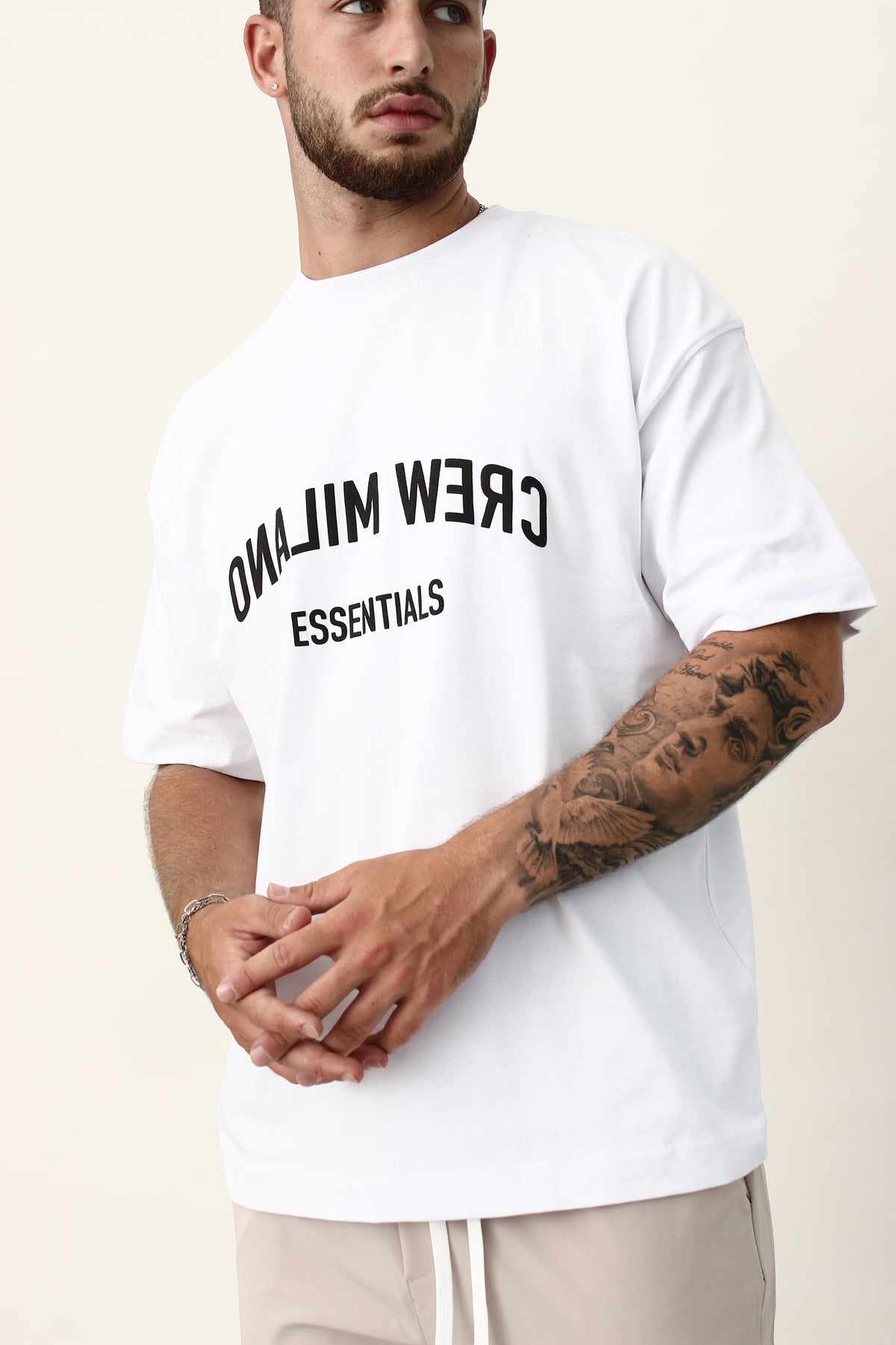 CREW Milano Reflected Print Oversized T-Shirt