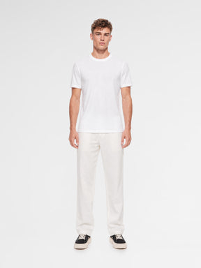 MAISON 9 PARIS White Mercerized Cotton T-Shirt