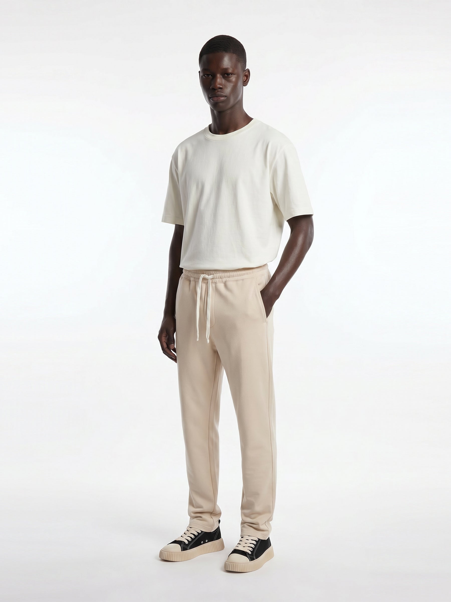 CREW MILANO Elegant Pants Beige