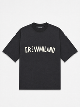 Crew Milano T-Shirt Logo Print - Spray Gray