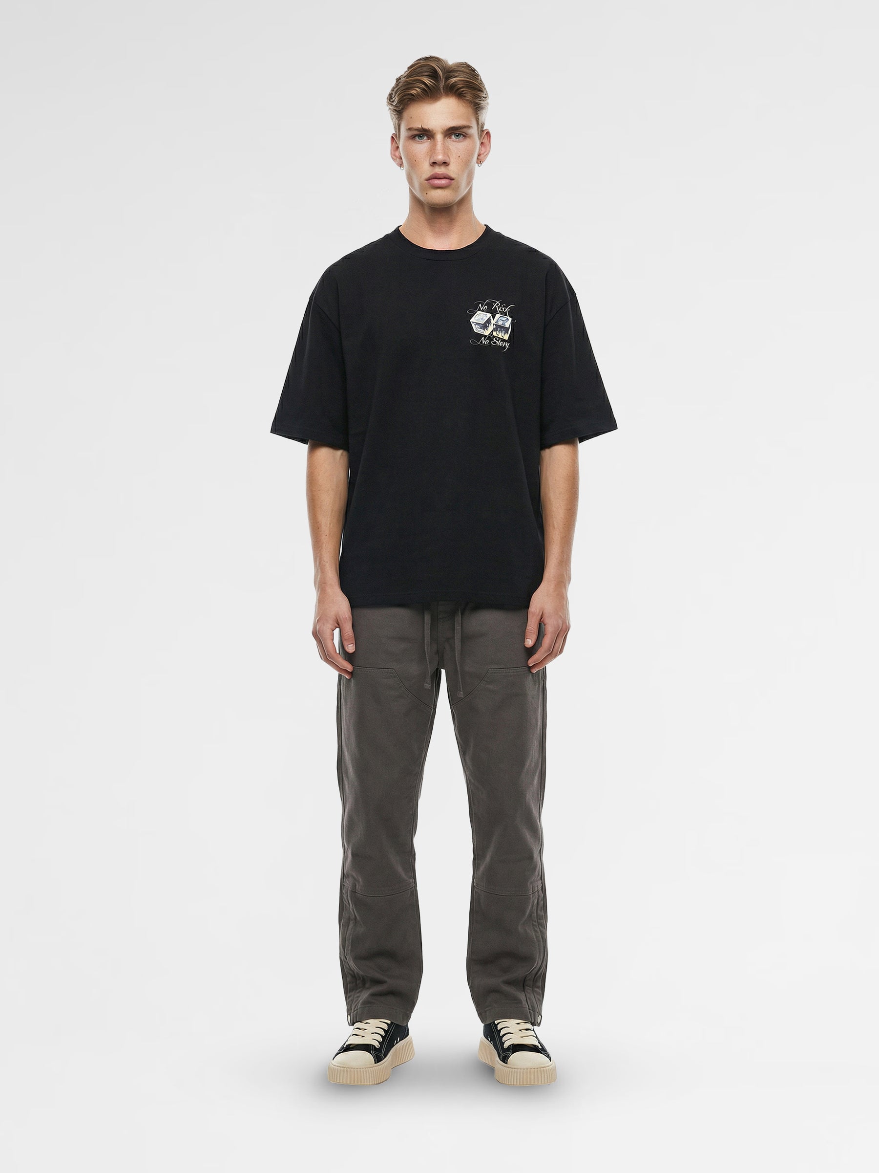 CREW Milano Oversized T-Shirt Logo Print