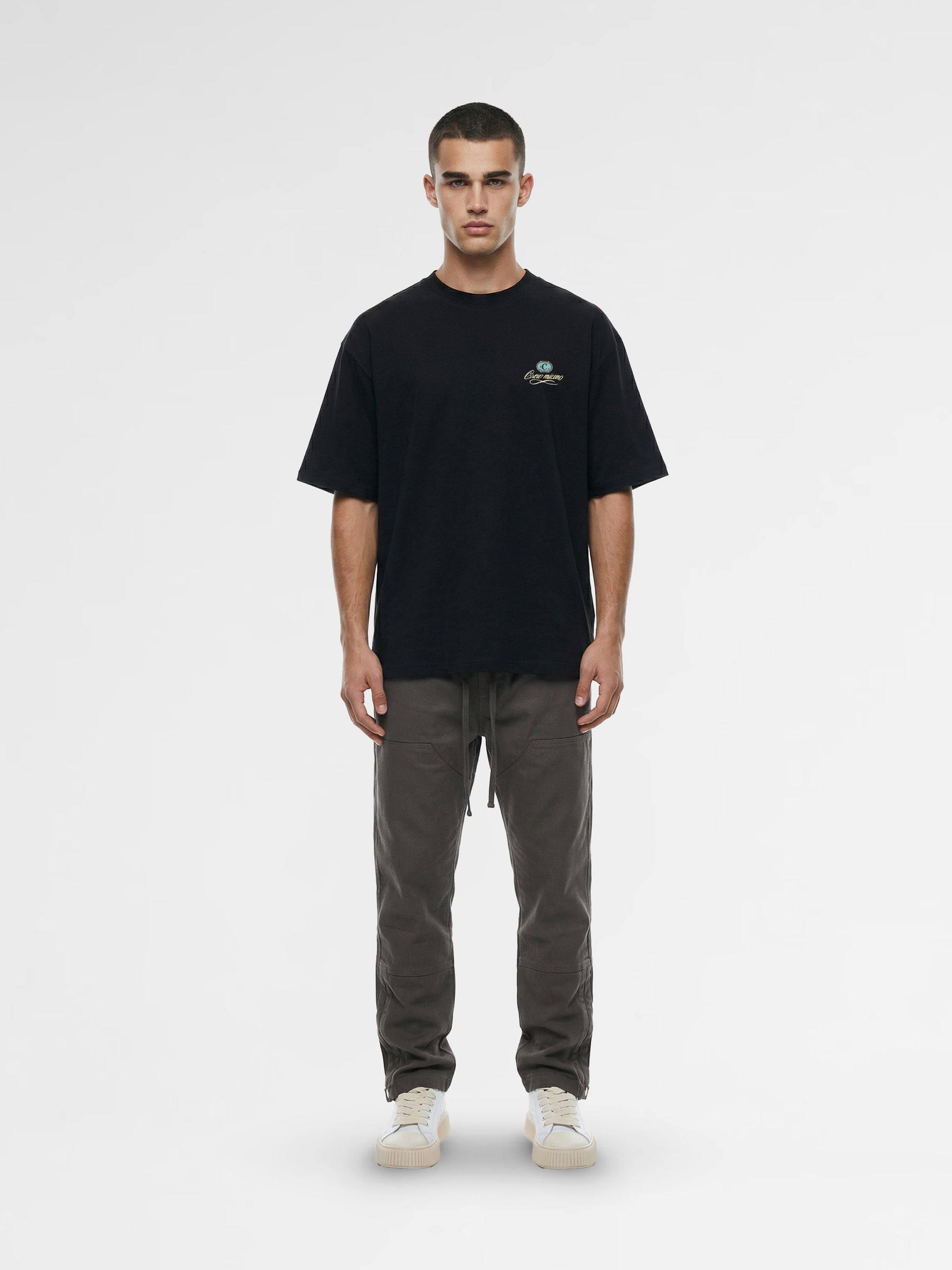 CREW Milano Oversized T-Shirt Logo Print