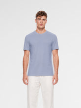 MAISON 9 PARIS Blue Mercerized Cotton T-Shirt