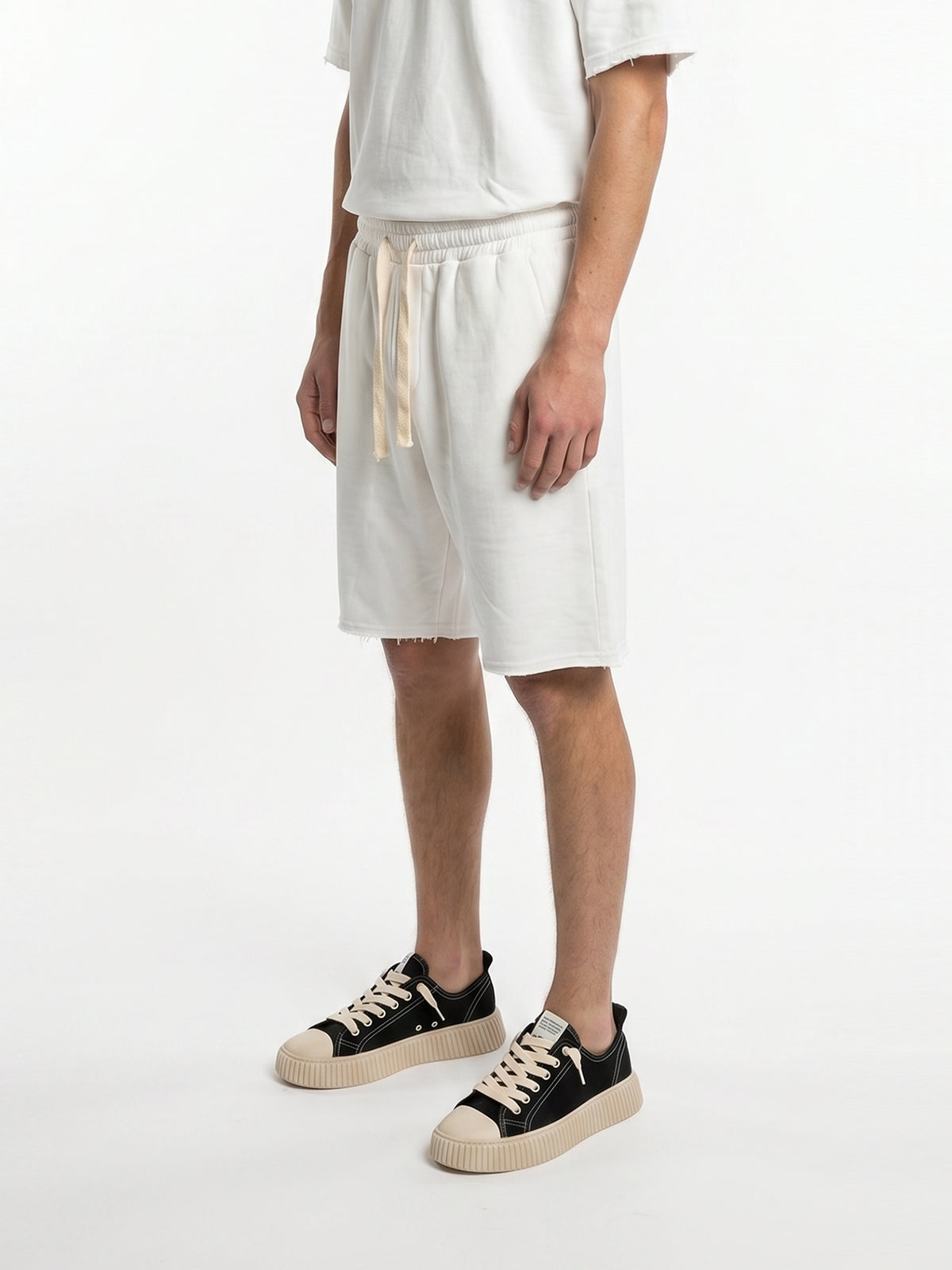CREW Milano French Terry Set T-Shirt/Pants White