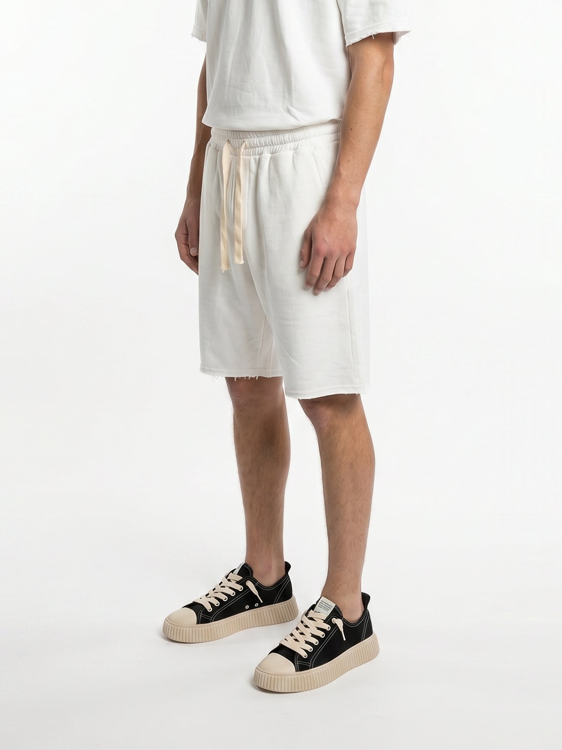 CREW Milano French Terry Set T-Shirt/Pants White