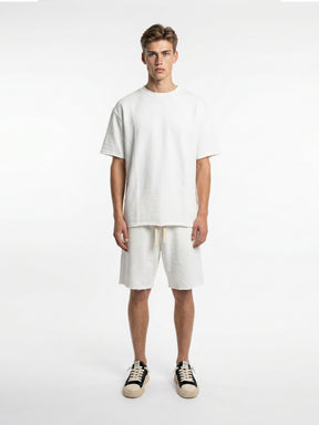 CREW Milano French Terry Set T-Shirt/Pants White