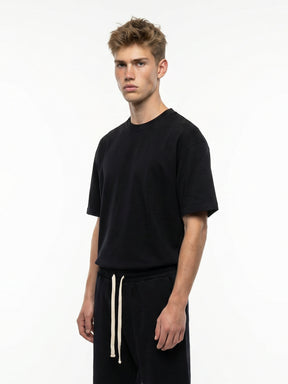 CREW Milano French Terry Set T-Shirt/Pants Black