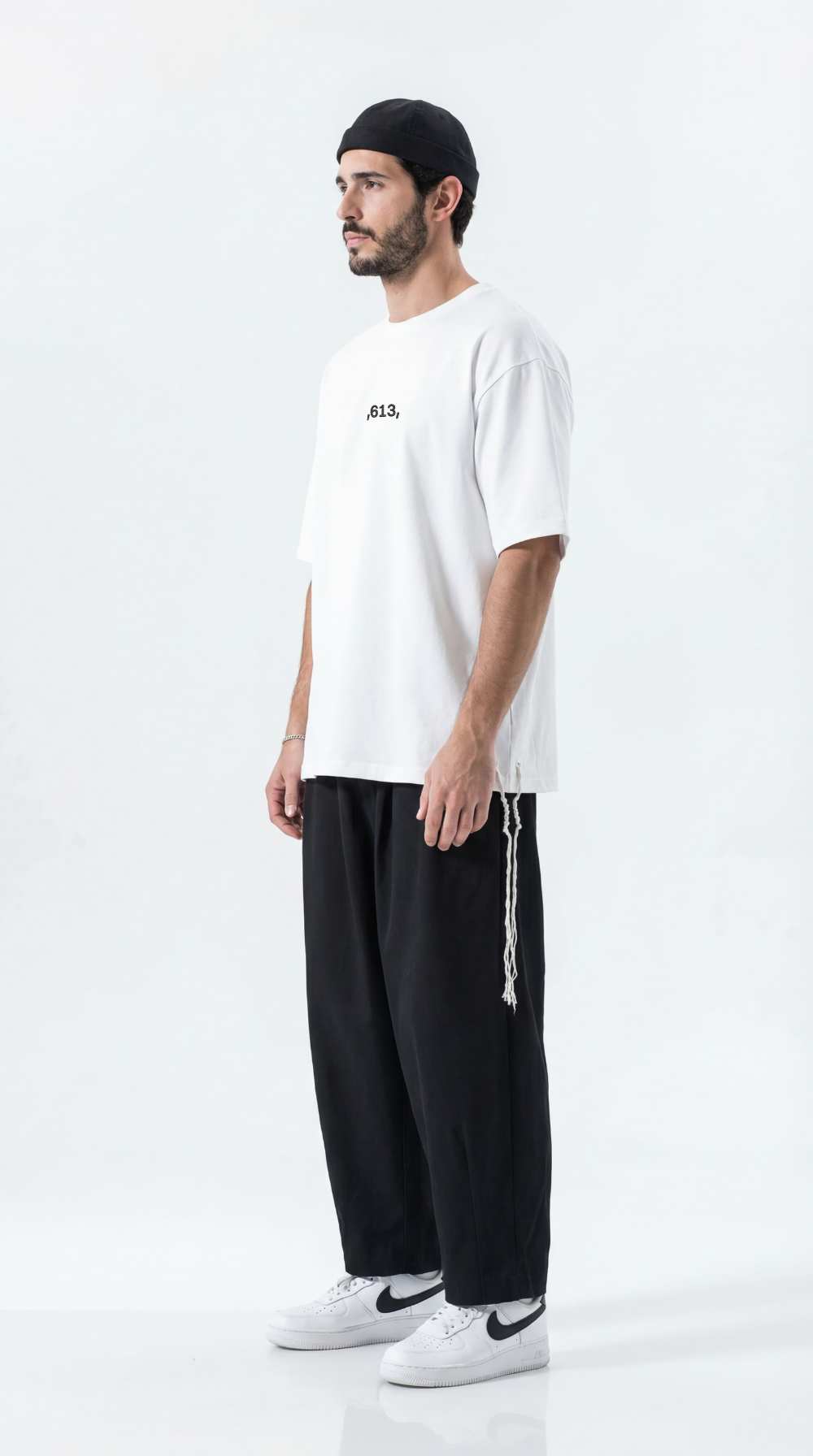 613 - Oversized T-Shirt with Tzitzit